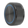 Guitar Knob Aluminum Black Plate Blue Line Professional 1/4in Axes