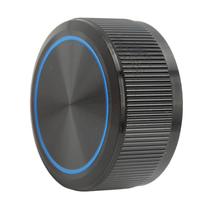 Guitar Knob Aluminum Black Plate Blue Line Professional 1/4in Axes