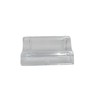 2PCS Sliding Shower Door Bottom Guide, Clear Acrylic Frameless Door