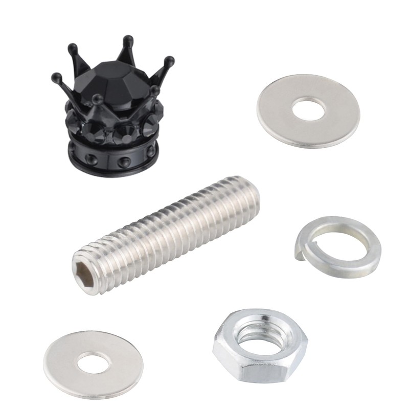 Lunsom License Plate Screws Fastener Bling Mounting License Plate Bolts