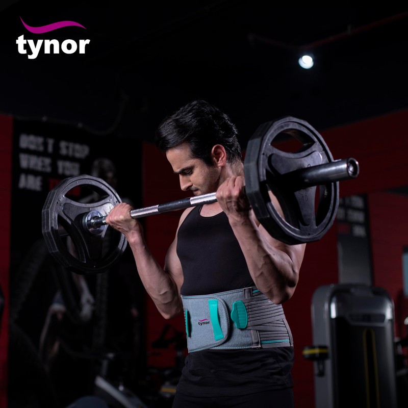 Tynor LS Belt Lumbopore, Grey, XL, 1 Unit