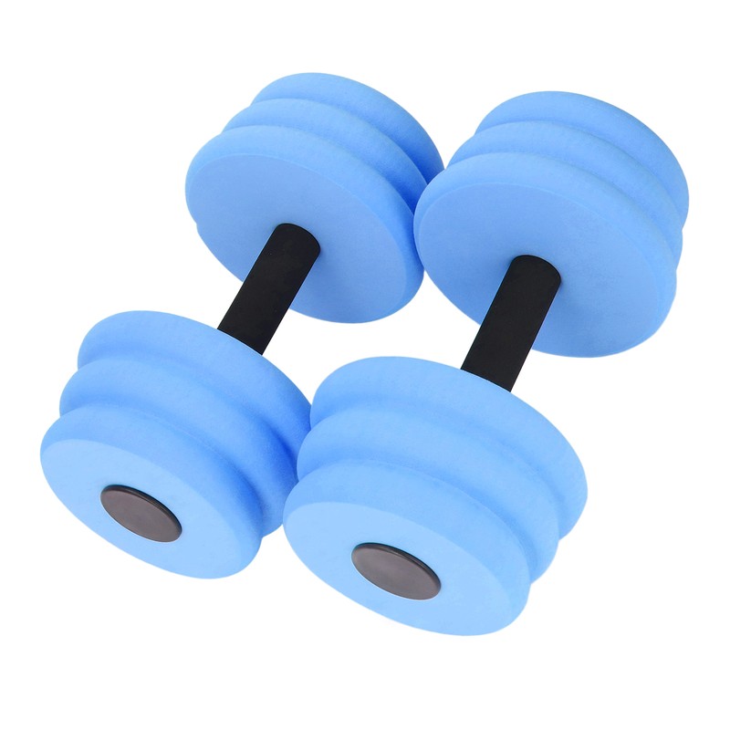 2pcs Floating Dumbbell EVA Thread Design Aquatic Exercise Dumbbell for