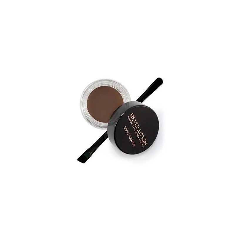 Makeup Revolution Brow Pomade, Dark Brown - Dark brown hair.