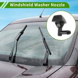 HOPESPANNER No.30655606 Windshield Washer Nozzle for Volvo S60 2001-2009 Black Front Windshield Spray Nozzles Wiper Spray Washer Jet Plastic 1 Set