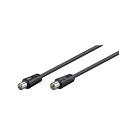 Goobay 11720 Antenna cable (<70 dB), 2X Shielded, 1.5m Length