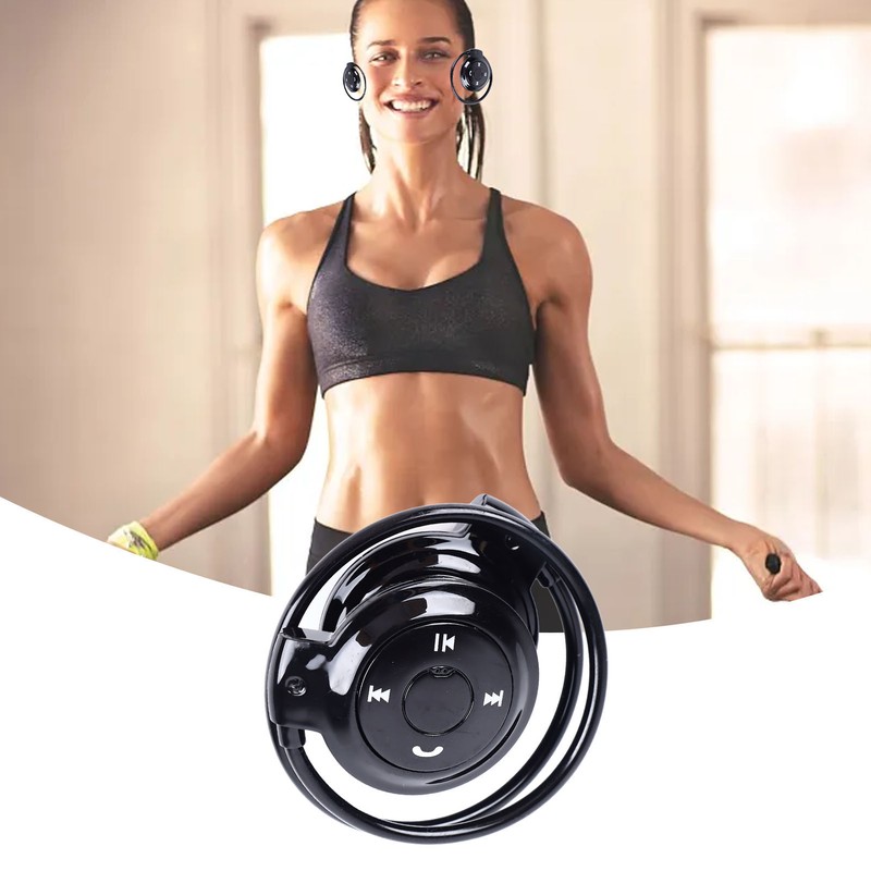 Bluetooth Headphone Clear HiFi Sound Foldable Wrap Around Head Wireless