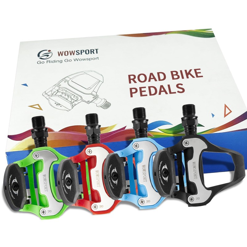 WOWSPORT SPD SL Road Bike Pedals with Cleat,Compatible with Shimano