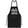OM3® BBQ Aprons Aprons Kitchen Apron for Adults Unisex, Black