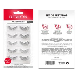 👁️✨ Revlon Pestañas Postizas – 5 Pares Modelo 2 Color Negro (2 mm) 💄🌟