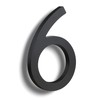 HASWARE 6 Inch Stylish ABS House Numbers - Black Sleek