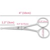 Nail Scissors Cuticle Scissors Rounded Tip Extra Strong Multi-Purpose Stainless