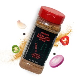 John’s Steak and Seasoning Spice, Spicy Steak Seasoning, Medium Heat Seasoning Blend For Pork Chops, Burgers, Chicken, Potatoes, and More, Gluten-Free, MSG-Free, Zane’s Idaho Redneck Blend, 20 oz