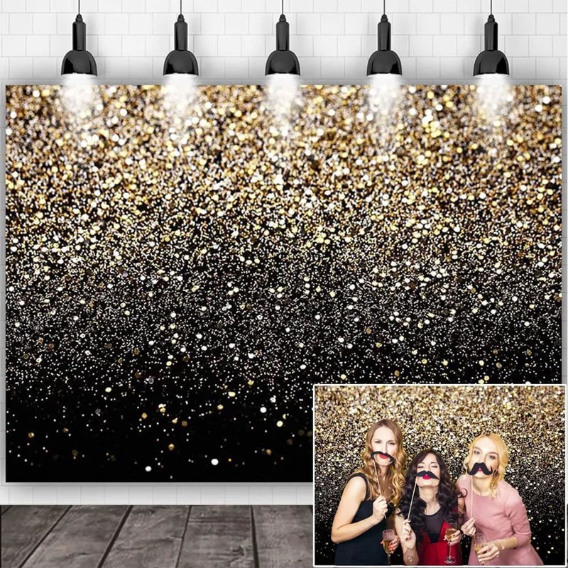 Vinyl Background Cloth Gradient Sequin Light Spot Collapsible Backdrop for