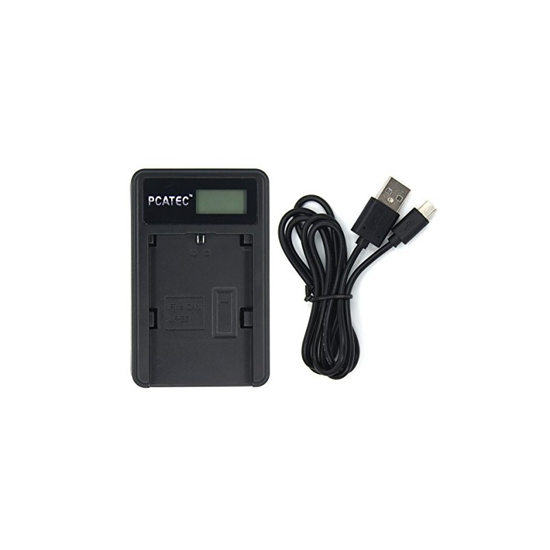 [pcatec] Canon LP-E6, New USB Charger ☆ LCD with 4