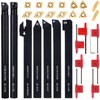 1/2" 12mm Indexable Lathe Turning Tool 21Pcs Kit- 7Pcs Metal