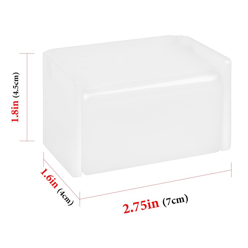 2 Pack Toothbrush Holder Wall Mounted with Cover for Bathroom,