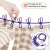 Portable Clothesline with 12 Clips - Extends 12ft, Heavy Duty