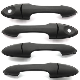 Otois 4Pcs Outer Door Handle Front Rear Left Right Textured Black Replacement for Focus 2000 2007 Tribute 2001 2006