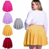 Moon Wood Women's Plus Size Mini Skater Skirt- Basic Versatile