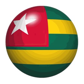 Vinyl Wall Quotes Stickers Togo Custom Wall Decals Wall Decoration World State Map Flag Wall Decals Stickers for Office Bathroom Suitcase Furniture 18in