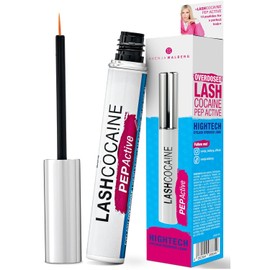 German Best-seller: LASHCOCAINE PEP ACTIVE - Eyelash Serum without Hormones - Protects & Strengthens Eyelashes - Eyelash Booster with Care Complex from Svenja Walberg - Vegan - Made in Germany - 3.5 ml