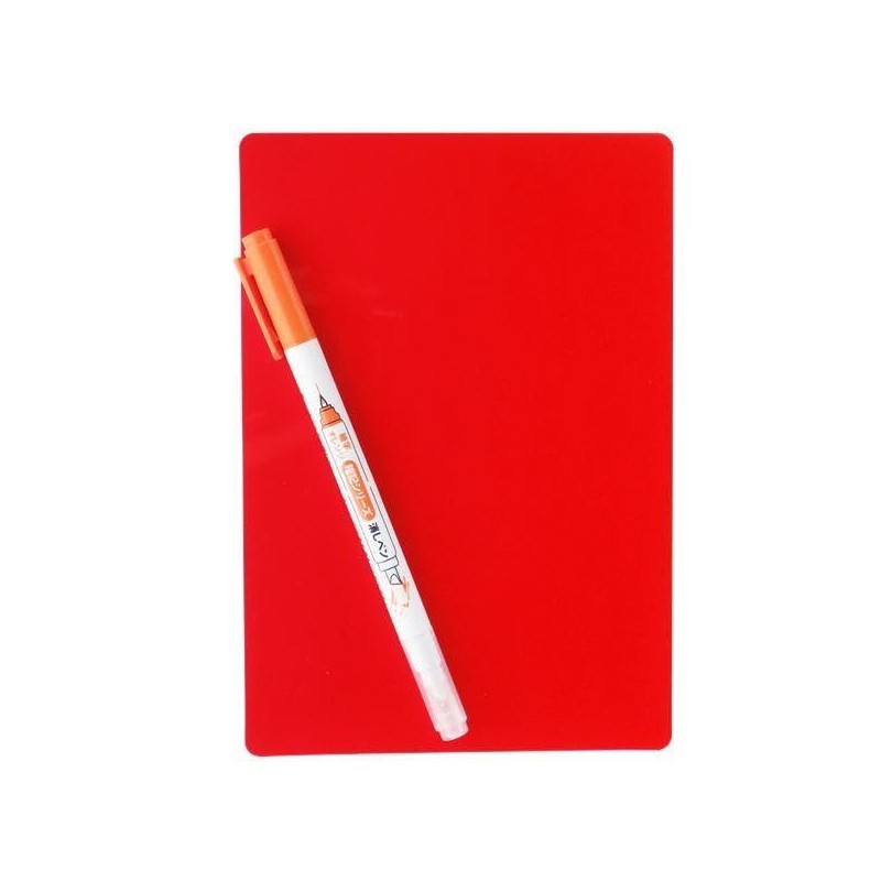 Japanese Pearl Processing Memorizing Orange Pen and Red Sheet Set