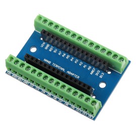 BOJACK Nano V3.0 3.0 Controller Terminal Adapter Expansion Board Nano IO Shield Simple Extension Plate for Arduino Nano AVR ATMEGA328P (Pack of 4）