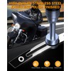 PBYMT Polished Stainless Slotted Batwing Windshield Trim Chrome Compatible for