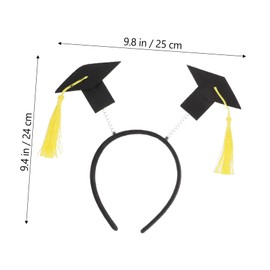 FRCOLOR Graduation Party Sash and Hairhoop Set Unisex Versatile Color for Graduate Ceremony Shoulder Belts Suitable for Men Women Celebration Accessories