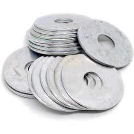 20pcs Large Flat Repair Washer Steel Penny Repair Mudguard Car Body Washers (M12*40 * 3mm)