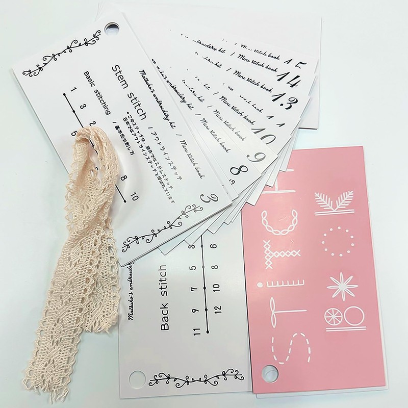 FDGGT 2 Sets Mini Sewing Kits, Creative Embroidery Book Set,