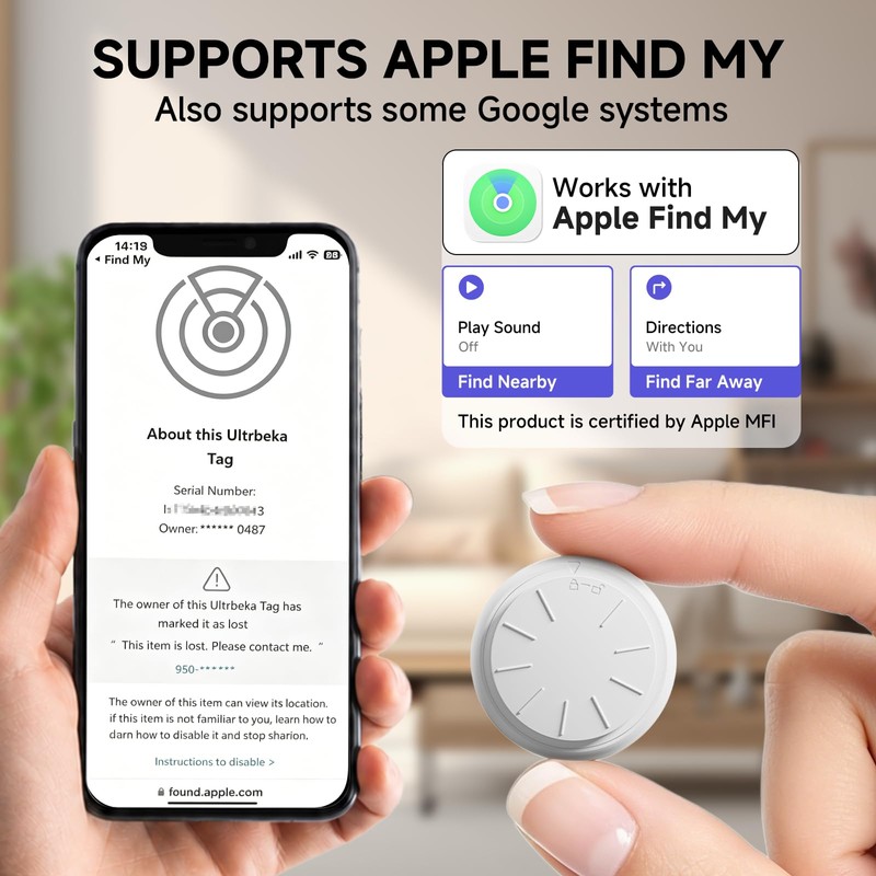 Mini Magnetic GPS Tracker for Vehicles No Subscription for iOS