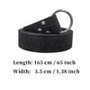 HiiFeuer Medieval Embossed PU Leather O Ring Belt, Retro Renaissance