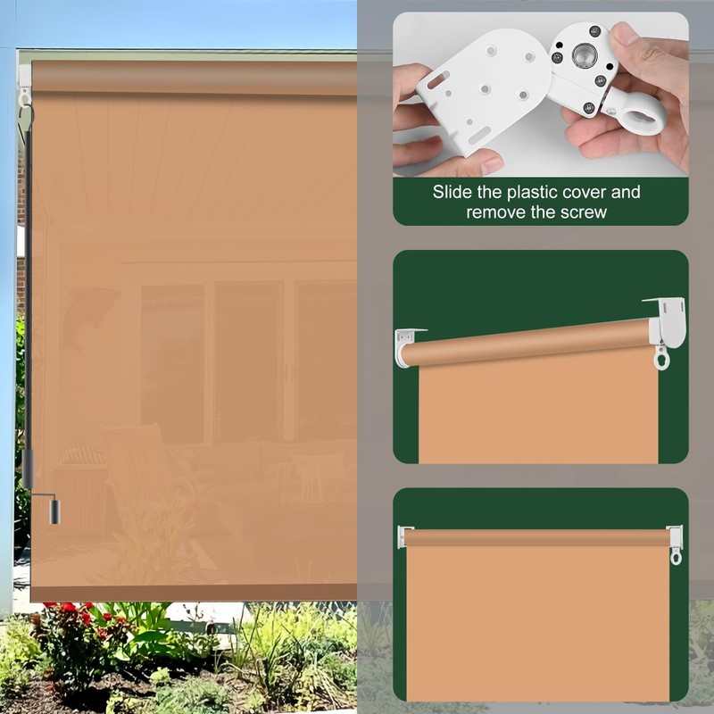 Universal Replacement Installation Accessories for Indoor/Outdoor Sunshade and Roller Blinds