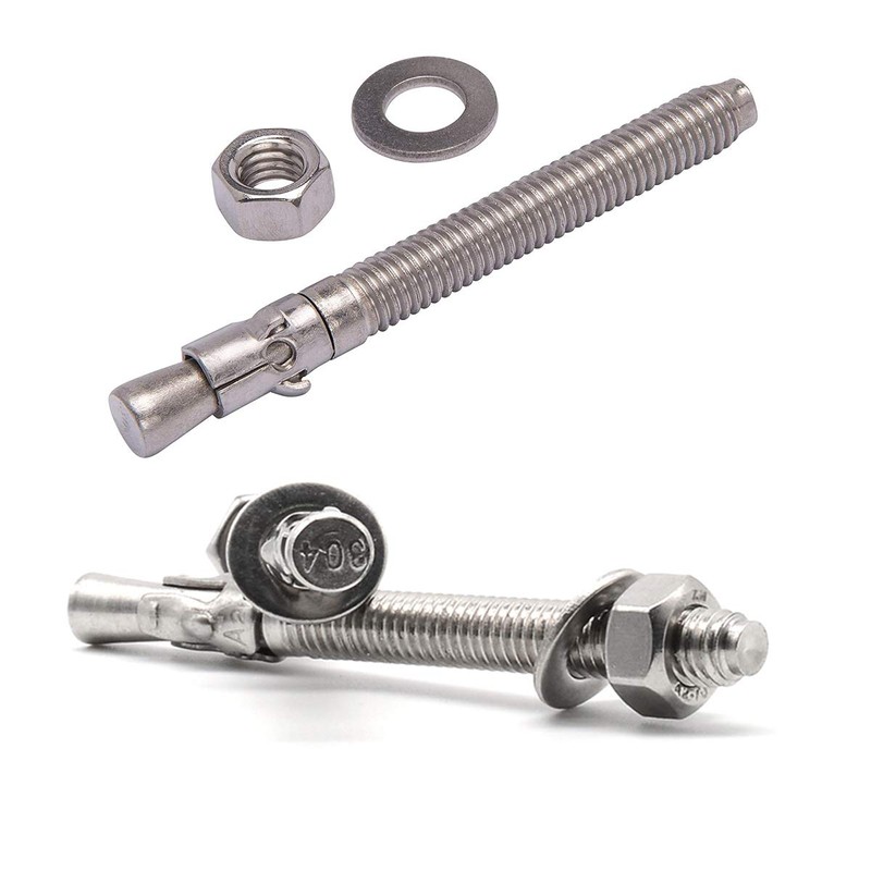 Levanco 1/4" X 2-1/2" Concrete Anchor, 304 Stainless Wedge Anchor