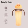 PIGEON Toddler Straw Cup with Detachable Handles - Leak-Proof Design,