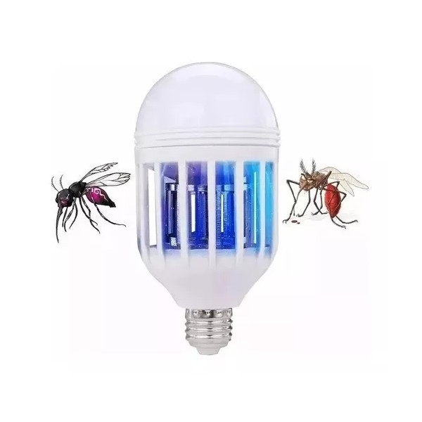 Misorel 2 Focos Mata Moscos Luz Led Ultra Violeta Mata