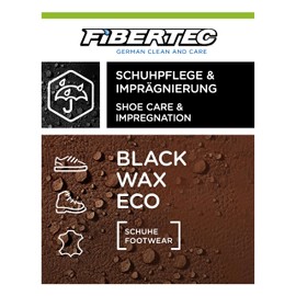 FIBERTEC Black Wax Shoe Care, Black 100 ml