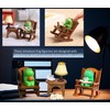 AMQUAL 7 Pcs Cute Frog Rocking Chair Set with Miniature