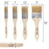Bates- Natural Bristle Brush Set - Assorted Sizes, 24 Pack,