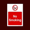 No Smoking Plastic Sign (PS51) - No Smoking, Building, Counter,