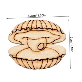 SUPVOX 50pcs Sea Tropical Wood Slice Craft DIY Blank Ornament Unfinished Wooden Decor for Aquarium Boys and Girls Creative Art