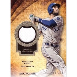 2017 Topps Tier One Relics #T1R-EH Eric Hosmer Game Worn Kansas City Royals Jersey Baseball Card - Only 331 made!
