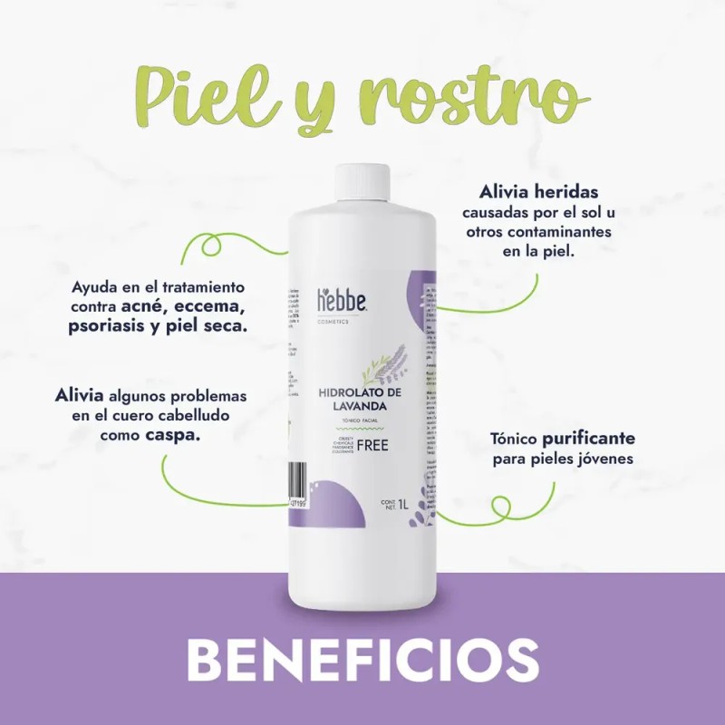 Hidrolato de Lavanda Hebbe: Tónico Facial Natural para Todo Tipo