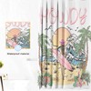 Lindameler Tropical Hawaiian Shower Curtain Summer Ocean Beach Shower Curtain