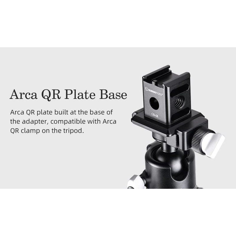 Sunwayfoto CB-06 Arca/RRS QR/Cold Shoe Adapter Flash Accessory