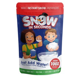 Snow in Seconds Large Instant Snow Artificial Snow - As Seen on Shark Tank - Make Cloud Slime