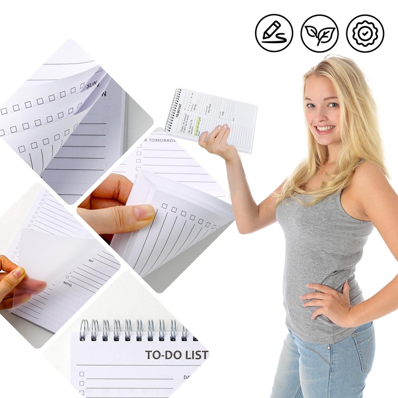 Koogel To Do List Notepad, 16.5 x 25cm Planner Notebook