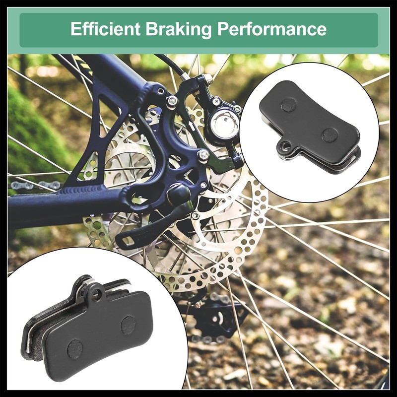 Hihaha 4 Pair Semi Metal Disc Bike Brake Pad W/Split