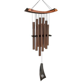 Woodstock Chimes Eastern Energy Healing Wind Chime for Outside 34" Medium Bronze, Harmonic Light Sound, Outdoor Decor for Patio, Porch, Garden HCBR